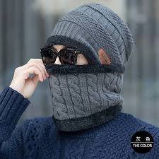 Multicolor Unisex Woolen Cap and Scarf , Cozy Accessories Multi Colors - Combo of 2